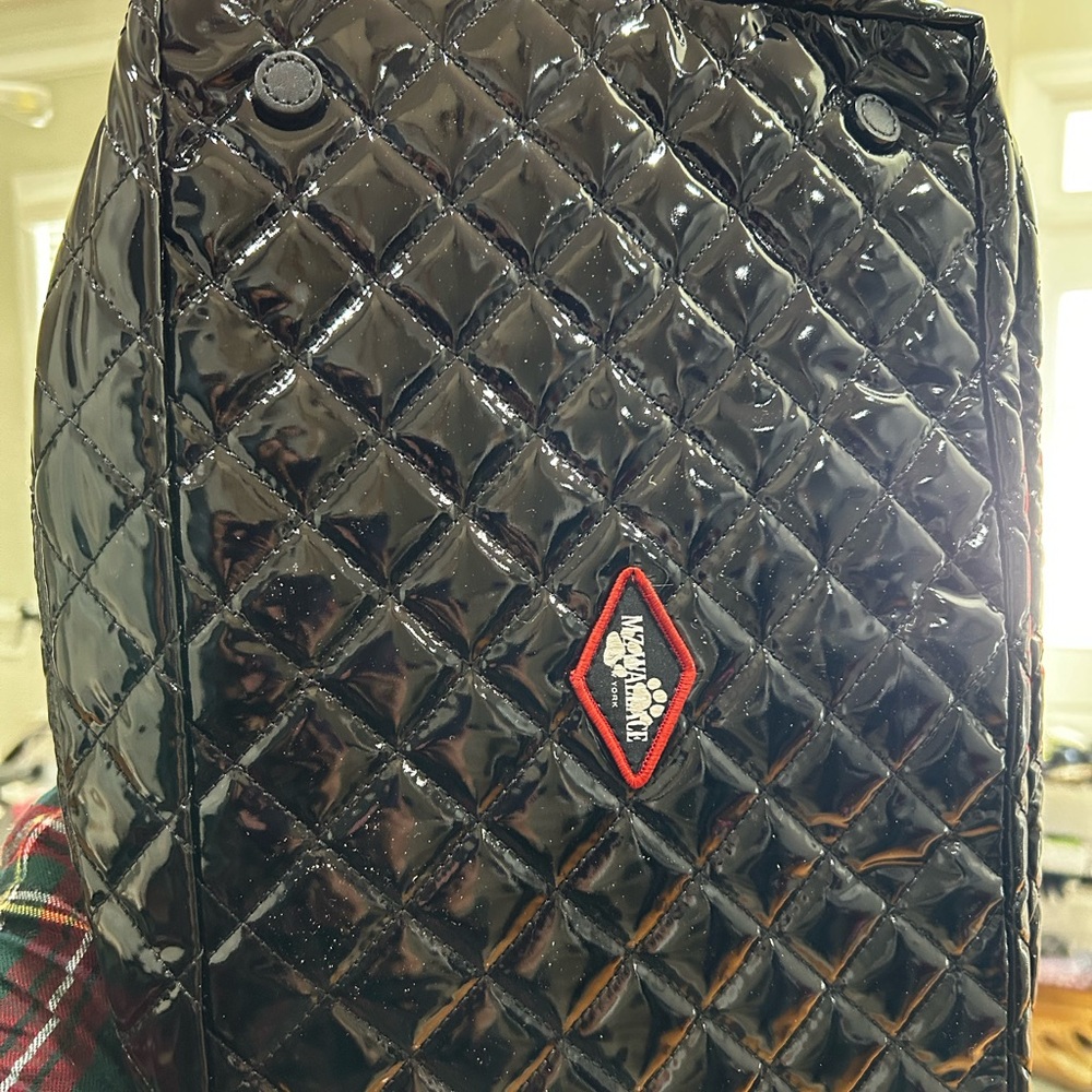 MZ Wallace Dog Pet Carrier in Quilted Black Lacquer BNWT - Picture 4 of 4